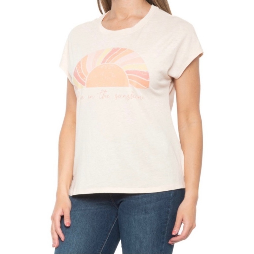 C&C California “Live In The Sunshine” Light Peach T-Shirt.